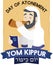 Jewish Senior Man Blowing Shofar and Praying for Yom Kippur, Vector Illustration