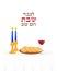 Jewish Shabbat, Jewish holiday symbols and greeting inscription