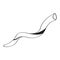 Jewish shofar outline