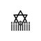 jewish star hanukkah icon. Element of hanukkah icon for mobile concept and web apps. Detailed jewish star hanukkah icon can be use