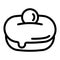 Jewish sweet bakery icon, outline style