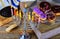 jewish symbol jewish holiday Hanukkah with menorah traditional Candelabra