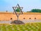 Jewish symbol - Star of David at memorial cemetery at Little Fortress of Terezin, aka Theresienstadt, Czech Republic