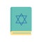 Jewish torah book flat style icon vector design