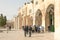 Jewish tourist group near Dome on the Rock, Jerusalem