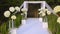 Jewish traditions wedding ceremony. Wedding canopy (chuppah or huppah).