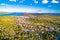 Jezera on Murter island aerial panoramic view, archipelago of Dalmatia