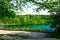 Jezioro Turkusowe near Wapnica. Lake in Wolin National Park in Poland. Idyllic landscape with green nature