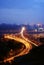 Jialing river bridge at night