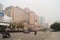 Jiangmen, China: urban road traffic