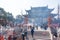 JIANGYIN, China in 2015 February 19: people burn incense at the first day of the Chinese new year to the temple to burn incense an