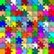 Jigsaw color puzzle