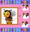 Jigsaw Puzzle Education Game for Preschool Children with bee