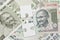 Jigsaw puzzle on Indian Rupee banknotes money using as India economic problem solving, financial direction or key to get success