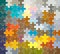 Jigsaw puzzle pattern