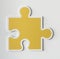 Jigsaw puzzle piece strategy icon isolate on background