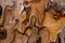 Jigsaw tree bark background