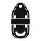 Jim buoy rescue can icon, simple style