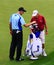 Jim Furyk and Fluff the caddie