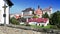 Jindrichuv Hradec. Czech Republic,Beautiful renaissance style castle, 16th century, with Roundel pavilion on the hill