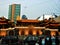 Jing An Temple in Shanghai city, China. Light, luxury, Buddhism and speed