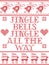 Jingle bells jingle bells Christmas song Scandinavian seamless pattern inspired by nordic culture festive winter pattern