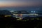 Jiufen City Scape. Jiufen sunset light in Taiwan with foggy night light. Jiufen, Taiwan