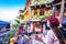 JIUFEN,TAIWAN-DECEMBER 1, 2019 :Beautiful view of hillside tea houses,Popular corner to take pictures of tourists in Jiufen Taiwan