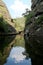 The Jiulong lake and mountain views in Taining,Fujian,China