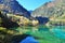 Jiuzhaigou Valley with its reflection on a lake