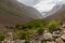 Jizev Jizeu, Geisev or Jisev valley in Pamir mountains, Tajikist