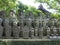 Jizo Bodhisattva statues at Hase-dera temple in Kamakura, Japan.