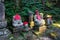 Jizo statues Buddhas statues in Kanmangafuchi abyss Nikko Japan