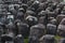 Jizo statues in Kyoto