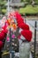 Jizo statues at Shiba park in Tokyo