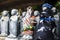 Jizo Statues at Taya Caves near Yokohama, Kanagawa Prefecture, Japan