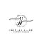 JJ Beauty vector initial logo, handwriting logo of initial signature