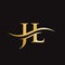 JL letter logo. Initial JL letter business logo design vector template