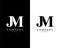Jm, mj initial company name logo template vector