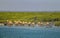 Joal Fadiouth, ancient millet loft in piles stands above sea level in the lagoon. It is close to a Christian town on a