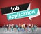 Job Application Applying Recruitment Occupation Career Concept