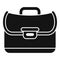 Job briefcase icon simple vector. Work bag