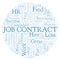 Job Contract word cloud.