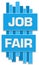 Job Fair Blue Vertical Squares Boxes