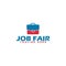 Job Fair Logo Template. Find job, job fair, Business people icon isolated on white background
