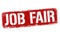 Job fair sign or stamp