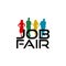 Job Fair text icon or sign