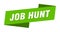 job hunt banner template. job hunt ribbon label.
