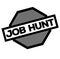 Job hunt black stamp