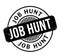 Job Hunt rubber stamp
